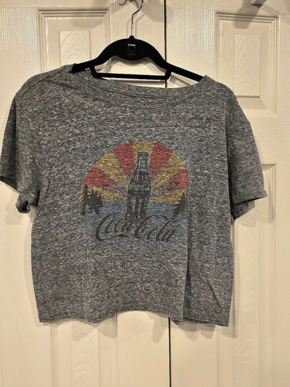 Coca-Cola Graphic Short Sleeve Tee in Gray